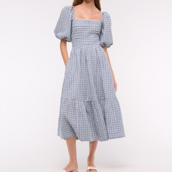 Abercrombie & Fitch Dresses & Skirts - XXL Abercrombie Emerson Dress (Blue Plaid)